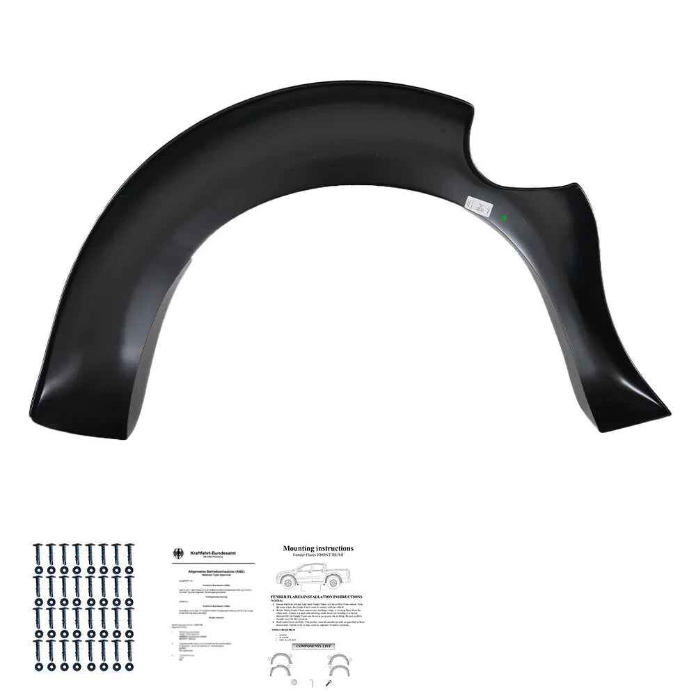 OW Fender Flares Wide Arch Kit D40 2005-2010 ABE TUV Black ABS