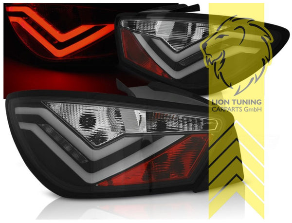 LT Pair LED DRL Rear lights Light Bar Seat Ibiza 6J 6J5 black FR-Design LHD