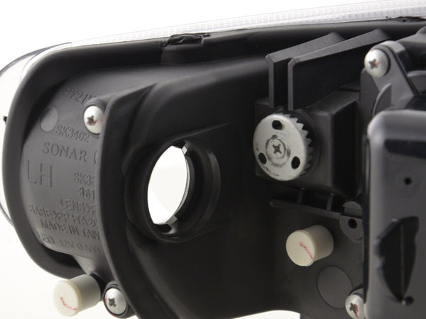 FK Pair LED DRL Lightbar Halo Ring Headlights CCFL Seat Leon 1M 99-06 black LHD