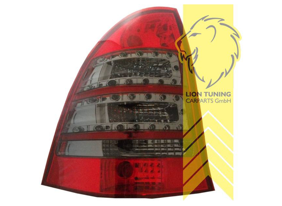 LT Pair LED DRL Rear lights Tail Lamps Merc S203 T-Model C-Class red black LHD