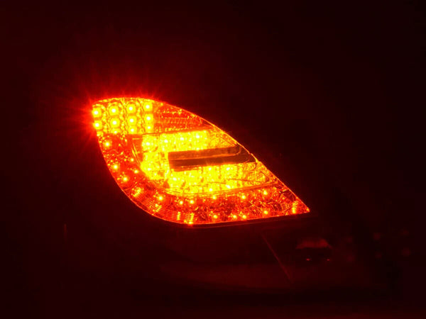 FK Pair LED Lightbar Rear Lights Opel Corsa D 3-door 06-10 black LHD