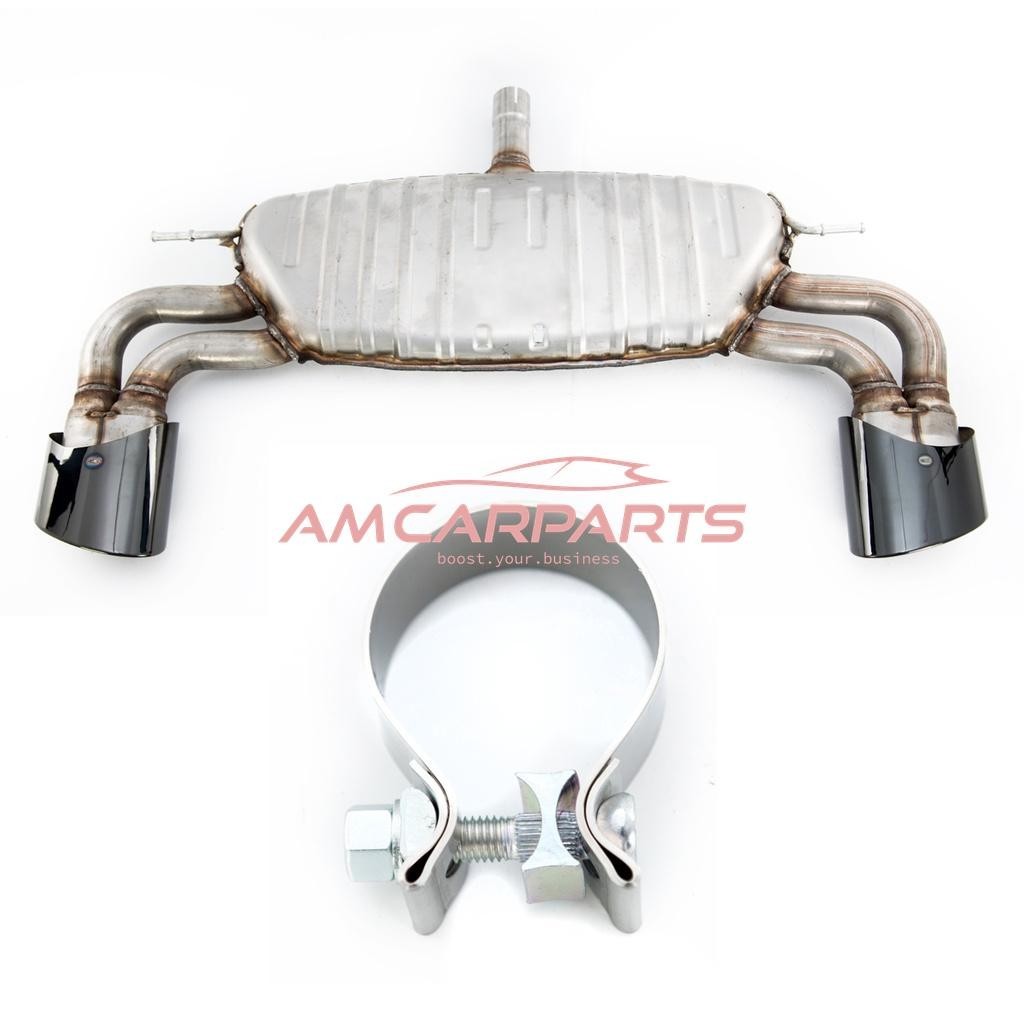 AMCP Stainless 304 Exhaust Muffler Silencer Backbox AUDI A3 8V Sedan 2017-2019