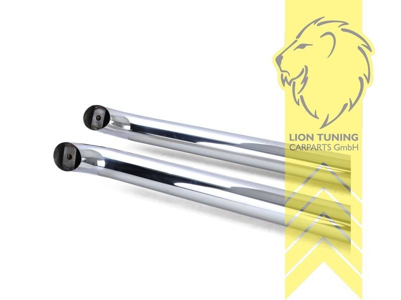 LT Side pipes sill protection polished stainless steel VW T5 T6 T6.1 SWB Van Bus
