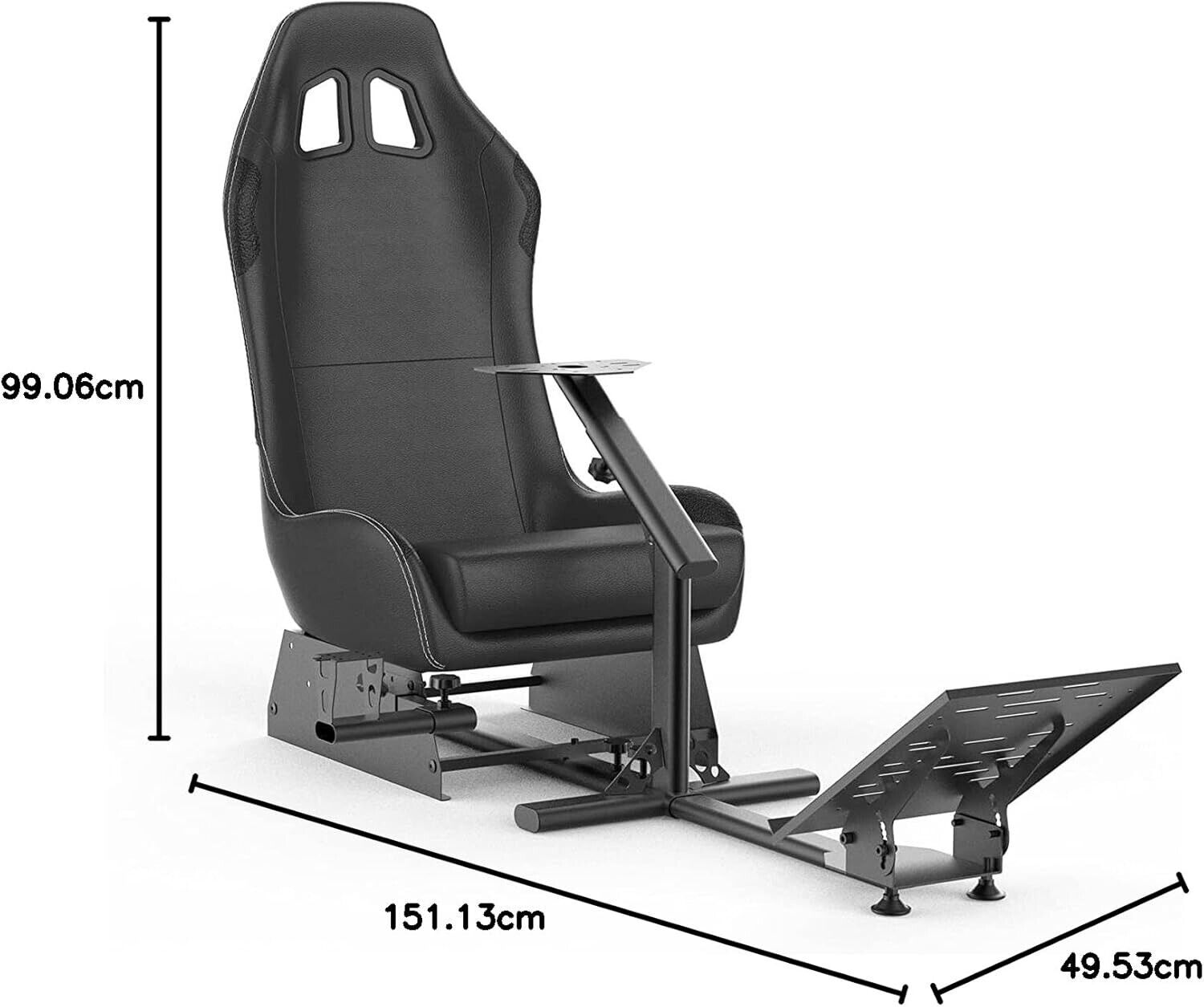 CR Driving Game Sim Racing Frame Rig & Seat All Logitech Thrustmaster ...