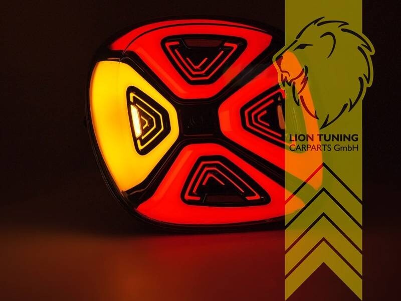 LT Pair LED Lightbar DRL Rear Lights Tail Smart 453 Fortwo Fourfour black smoke