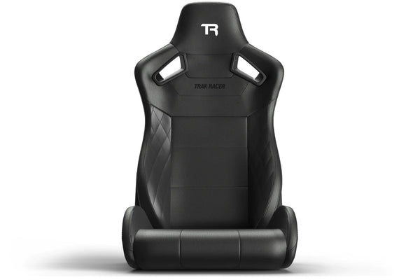 Trak Racer Sim Driving Simulator x1 Ind Bucket Seat Racing Diamond Stitch Black