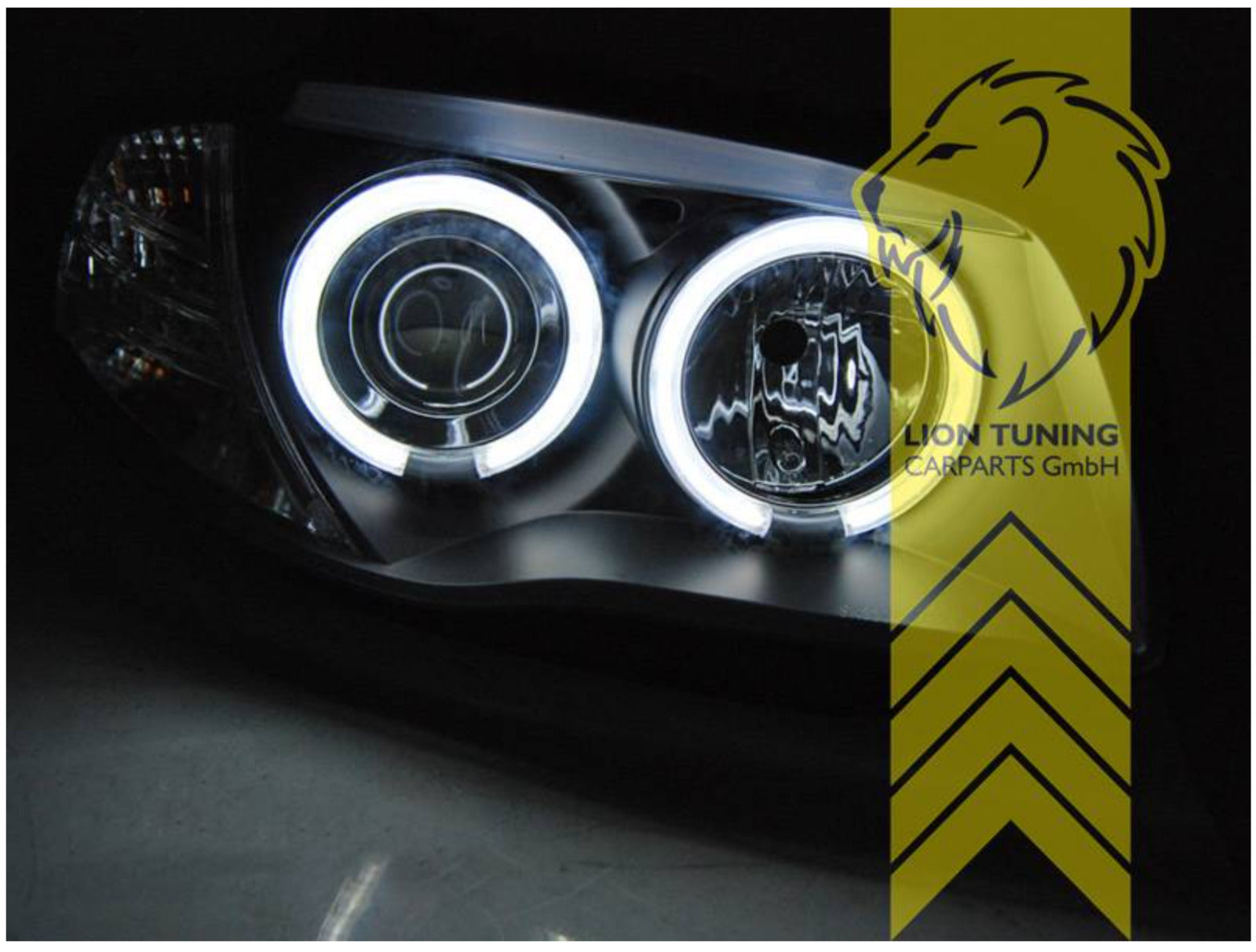 LT LED DRL CCFL Angel Eye Halo Ring Headlights BMW 1 Series E81 E82 E87 E88 LHD