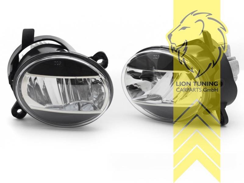 LT Pair LED Fog Lights Fogs Audi A4 B8 8K A6 4G C7 Q5 8R Seat Exeo black 07-18