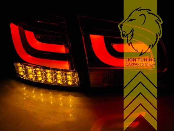 LT Pair LED DRL Lightbar REAR LIGHTS Tail VW Golf 6 red black smoke 08-13 LHD