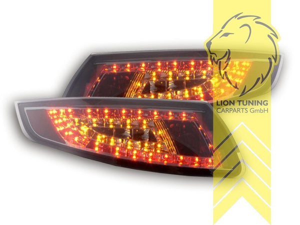 LT Pair LED DRL Lightbar Rear Tail Lights Lamps Porsche 911 Type 997 black LHD