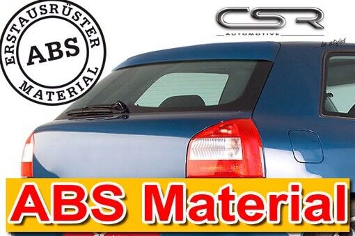 CSR Rear window glass cover spoiler wing trim Audi A3 8L Unpainted ABS