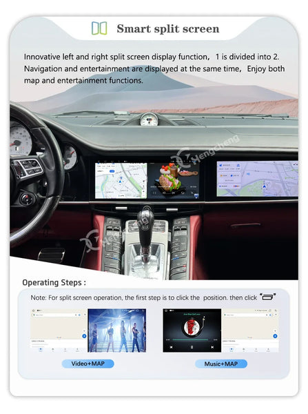 HC 12.3" Dual screen Porsche Panamera 10-16  Android 13 Carplay 4G 8Core 8x128G