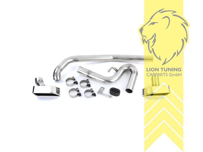 LT Stainless tail exhaust Backbox 4 pipe BMW 3 Series F30 F31 4 F32 F33 F36