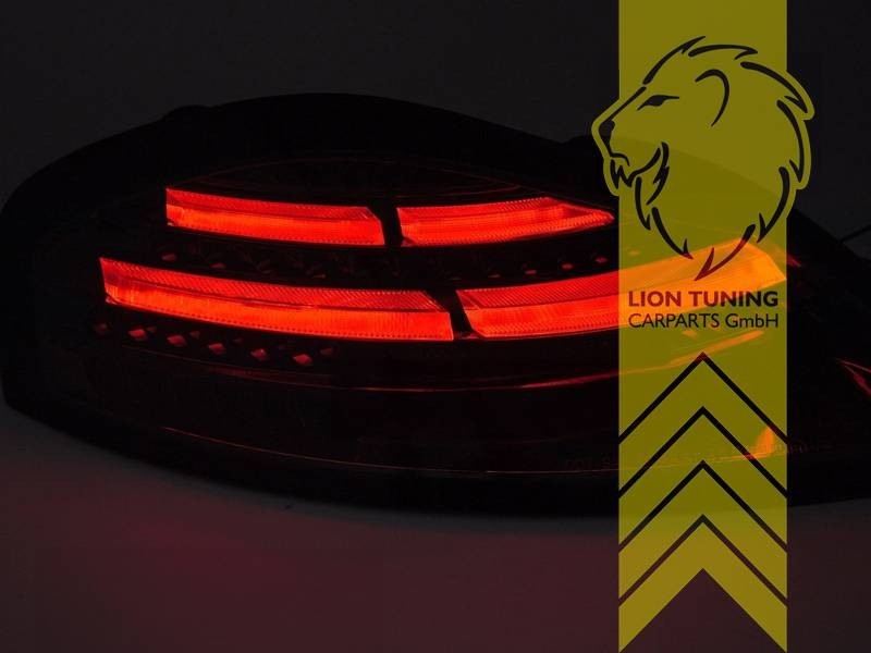 LT Pair LED Lightbar DYNAMIC Rear Lights Tail Lamps Porsche Boxster 986 96+ smoke LHD