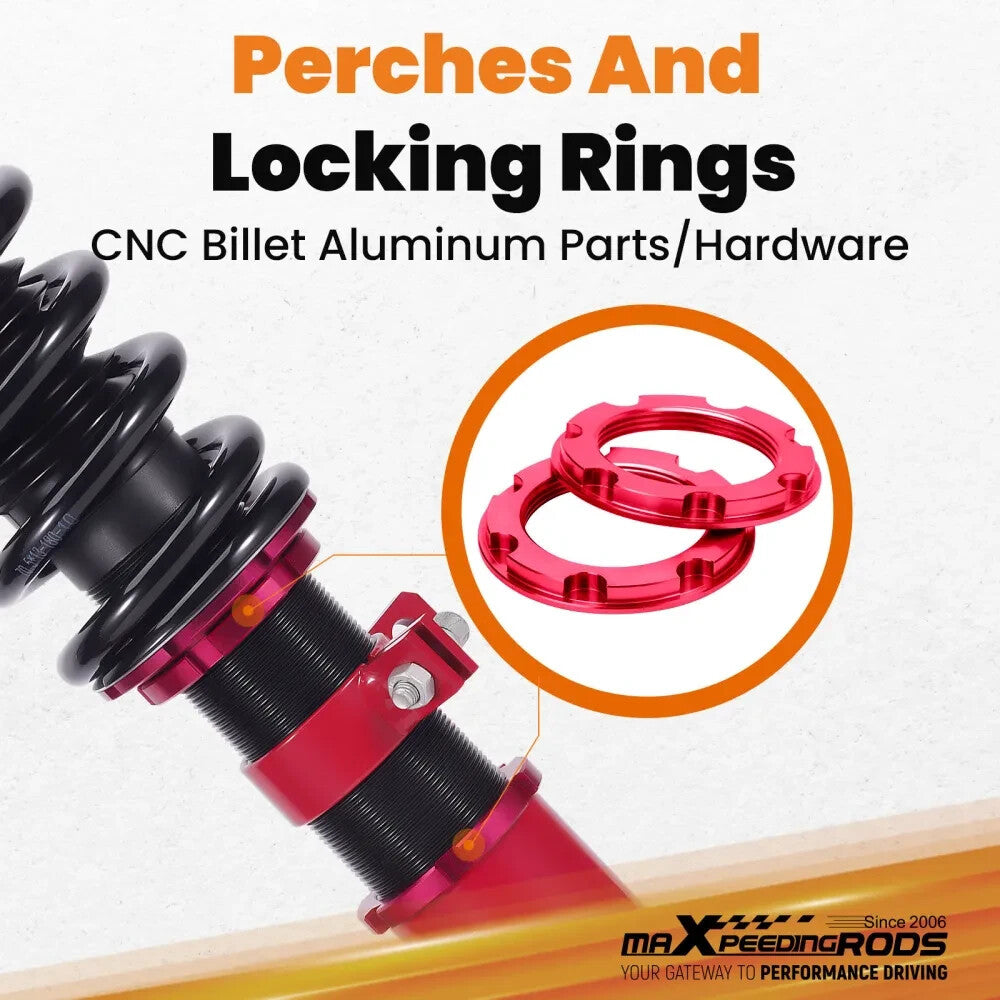 MXPR Adjustable Lowering Coilovers Mercedes W204 C180 C250 C300 08-14 RWD Sedan