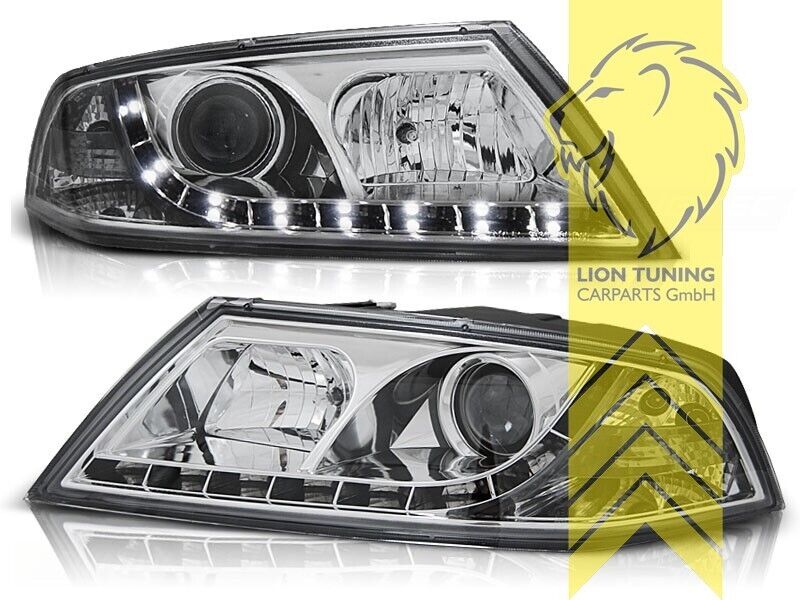 LT Pair XENON HID Lightbar Headlights Skoda Octavia MK2 2 1Z 1Z3 1Z5 04-08 LHD