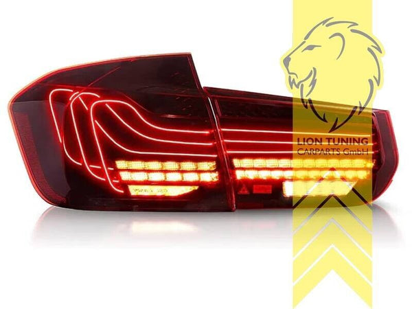 LT LED REAR LIGHTS Tail BMW 3 Series F30 also LCI F35 11-19 Sedan red LHD