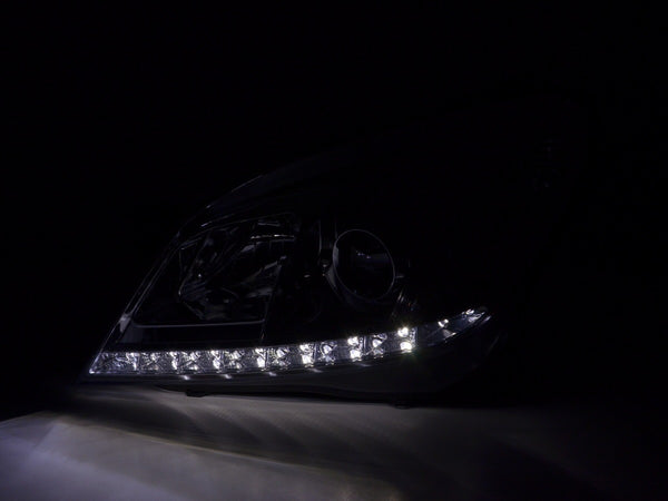 FK Pair LED DRL Lightbar Headlights Opel Vauxhall Astra H 04-10 chrome RHD