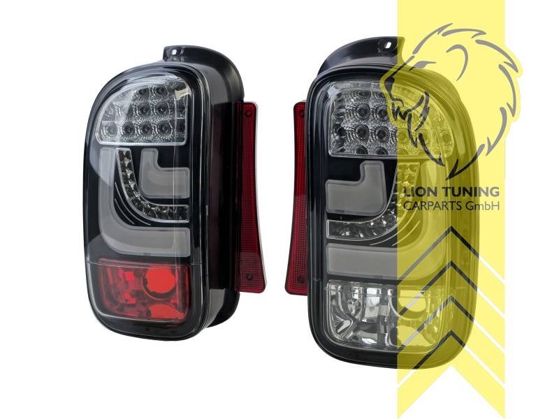 LT Pair LED Lightbar Rear Lights Mini Clubman R55 07-14 Black LHD