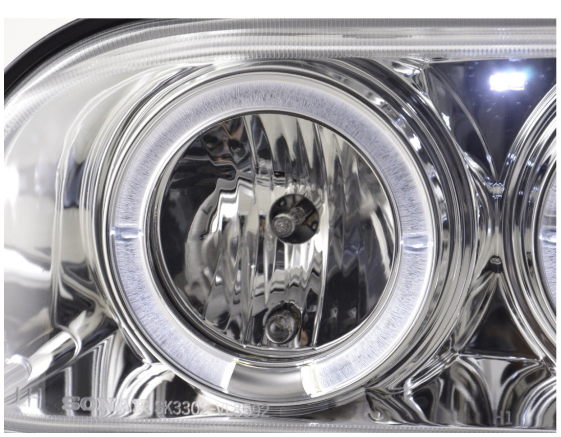 FK LED DRL Angel Eye Projector headlights Volvo 850 92-97 chrome RHD