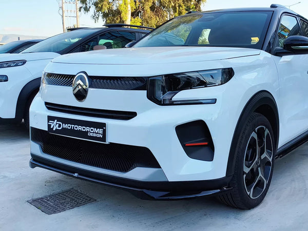 Motordrome Front Bumper Lower Splitter Citroen C3 Mk4 Gloss Black
