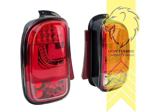 LT Pair LED Lightbar Rear Lights Mini Clubman R55 07-14 Red LHD