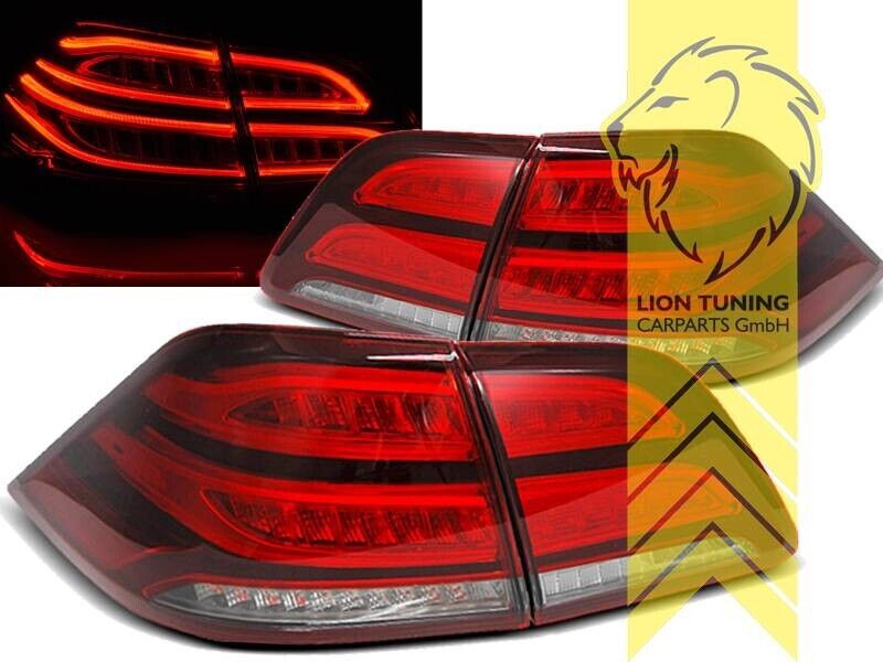 LT Pair LED DRL Rear lights Light Bar Mercedes W166 ML M-Class red LHD