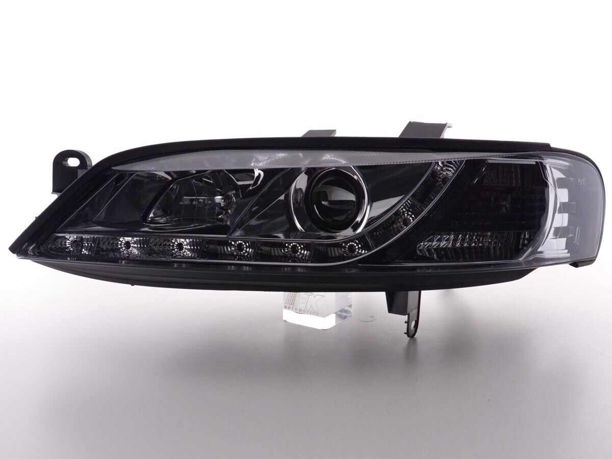 FK LED Lightbar Headlights DRL Vauxhall Opel Vectra B 96-99 chrome LHD