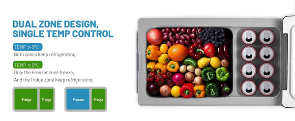 Alpicool CF45 45L Compressor Car Portable Camping Fridge Freezer DC 12v App