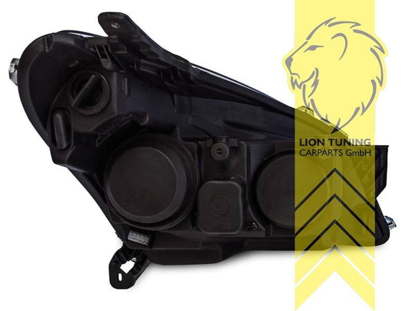 LT Pair Aftermarket Halogen Headlights Opel Vauxhall Astra H black 04-10 LHD