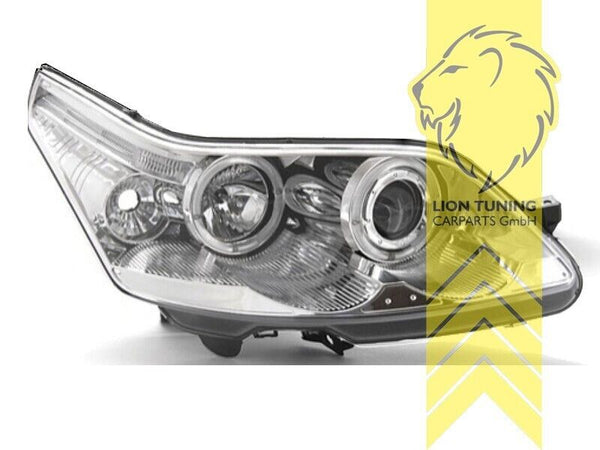 LT Pair LED DRL Angel Eye Halo Ring Headlights Citroen C4 LA LC 04-08 Chrome LHD