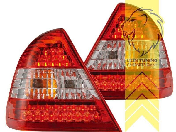 LT Pair LED Lightbar DRL Rear Lights Tail Lamps W202 Limo C-Class 93-00 red LHD