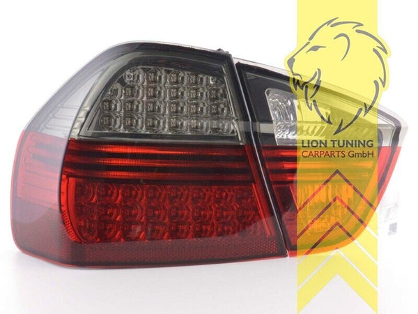 LT Pair LED Lightbar DRL Rear Lights Tail Lamps BMW E90 sedan red smoke 05-08