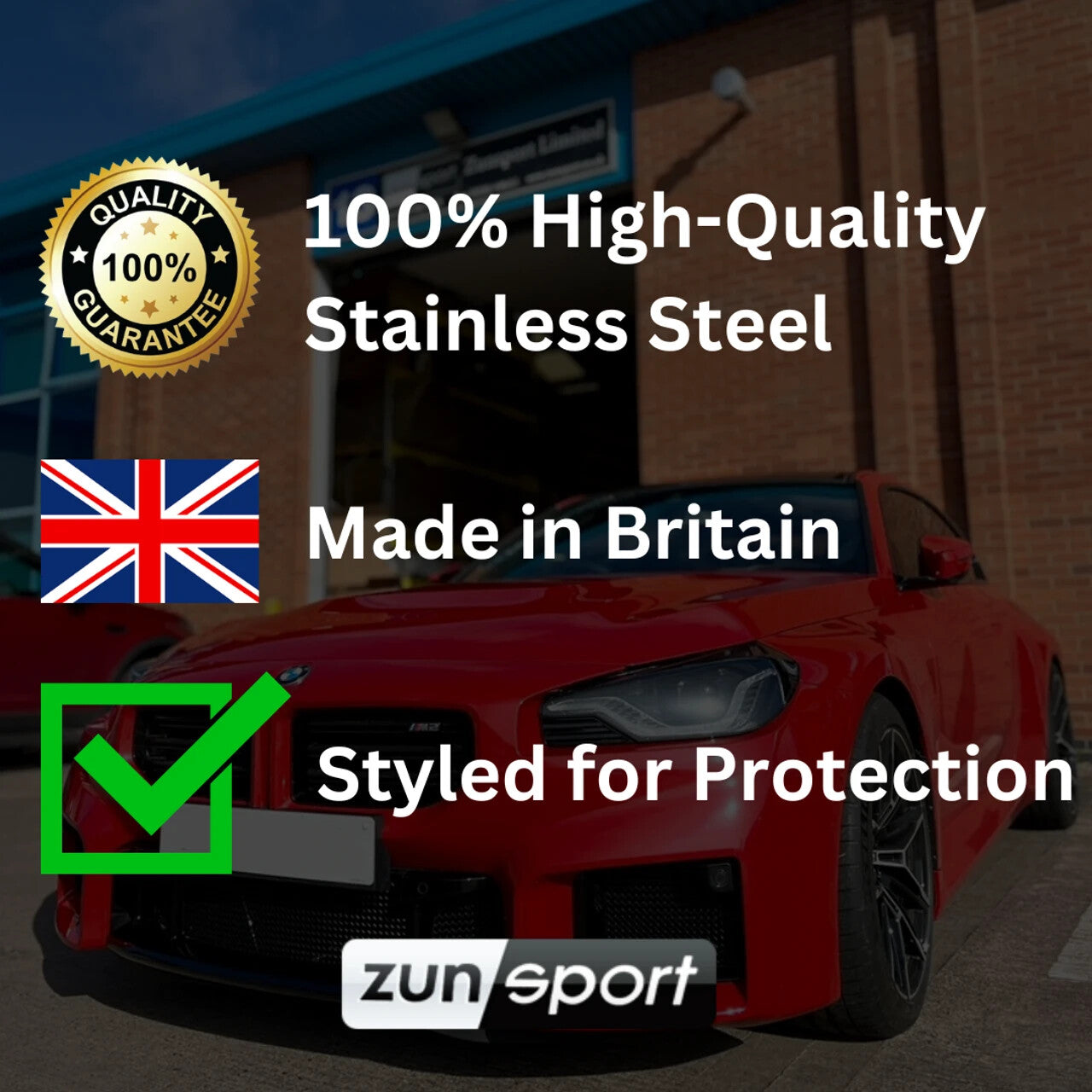 Zunsport Porsche Carrera 992.2 Base T S 24+ Stainless Front Grille Front Bumper