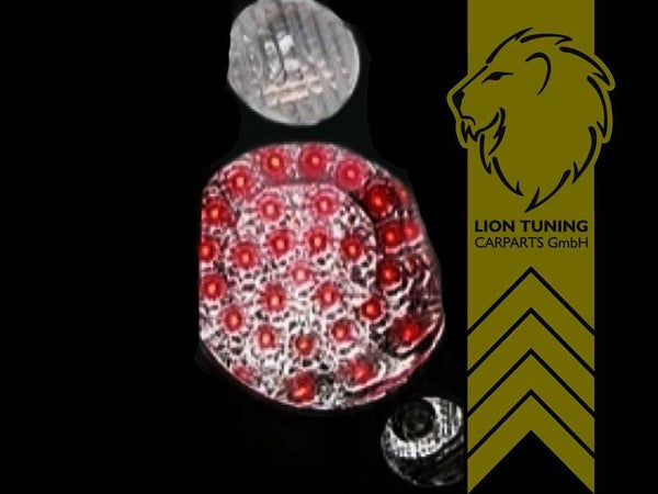 LT Pair LED Lightbar Rear Lights Tail Mini Cooper One R50 R52 R53 red chrome JCW