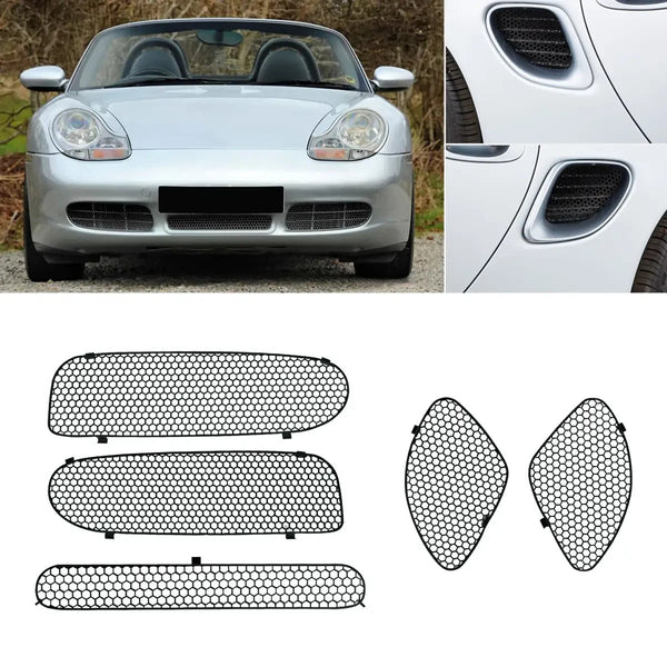 Aftermarket 5pcs Car Front Bumper Vent Mesh Grilles Porsche Boxster 986 97-02