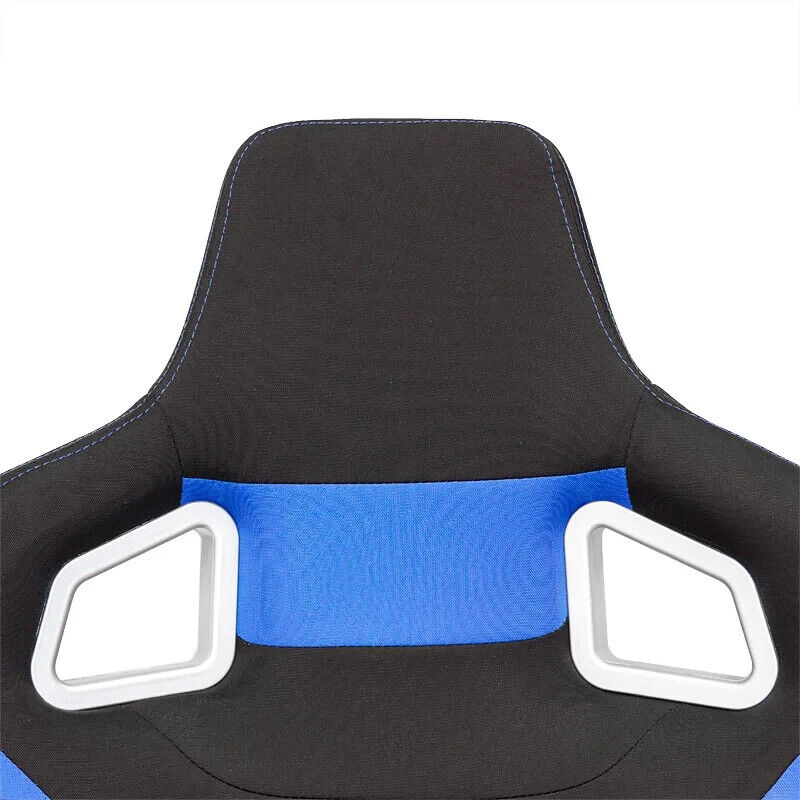 ATS RS6 x1 Universal Car Van 4x4 Motorhome Bucket Seat Black Blue Textile Fabric