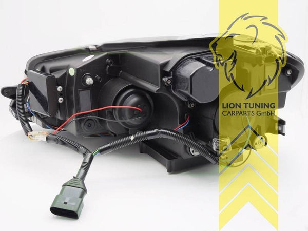 LT Pair LED DRL Lightbar Headlights VW Golf 7 5G1 BE1 BA5 Limo Variant black LHD