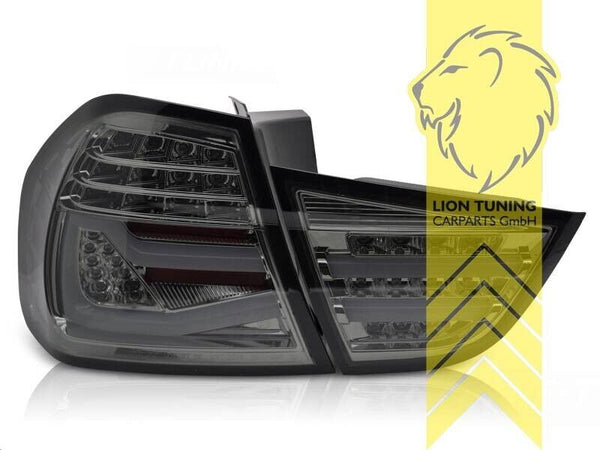 LT LED DRL Lightbar Rear Tail Lights BMW E90 LCI 08-11 sedan black LHD