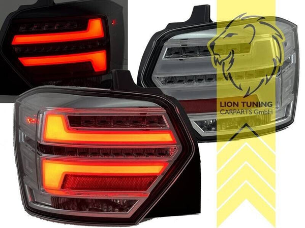 LT Pair LED DRL Rear Lights Tail Lamps VW Polo 2G AW AW1 BZ1 smoke dynamic LHD