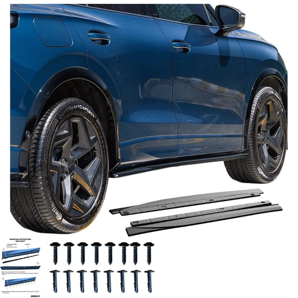 OW Side Skirt Extensions VW Tiguan Standard R-Line Mk3 2024+ Gloss Black