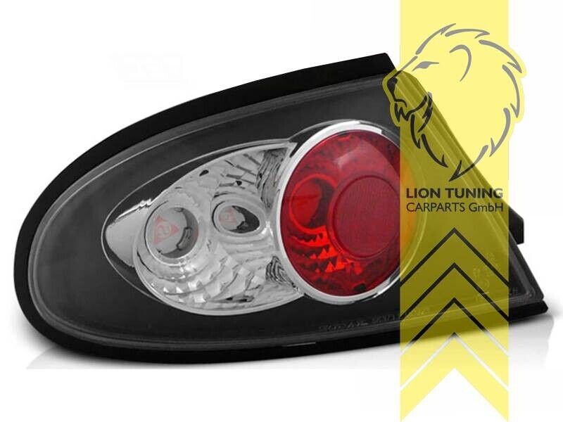 LT Pair Halogen Rear Lights Tail Lamps Mazda 323 Type BA F black 94-98 LHD