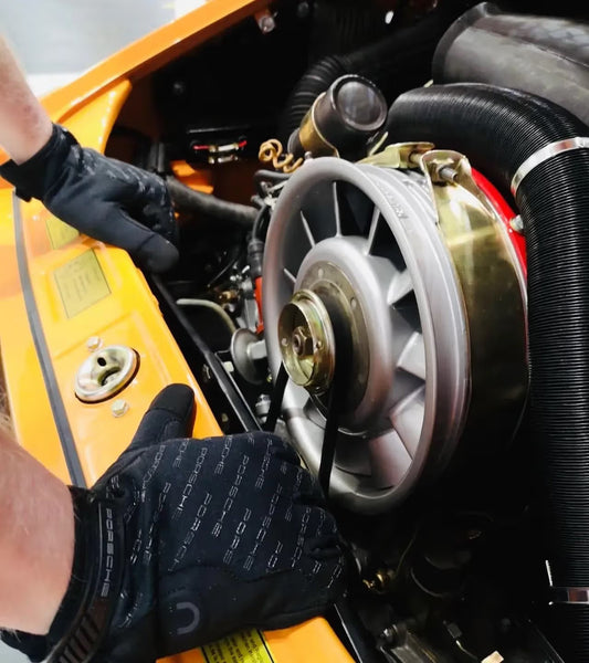 Genuine Porsche logo design work gloves workshop assembly gloves black 8 9 10