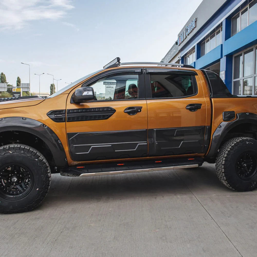 OW Body Cladding Styling Side Door Armour Panels FORD Ranger T6 T7 T8 12-22 ABS