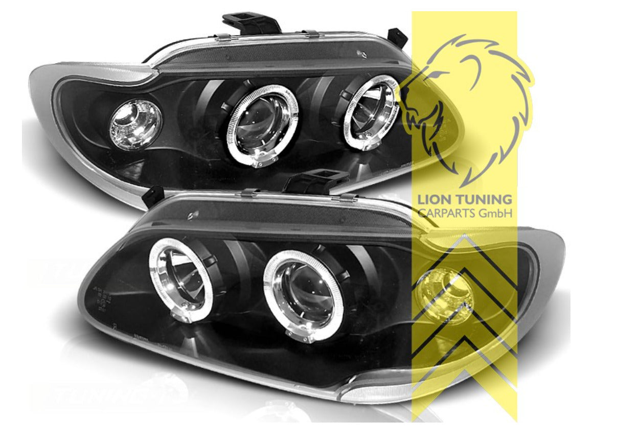 LT LED DRL Halo Ring Headlights Renault Megane Grandtour 1 MK1 96-99 LHD