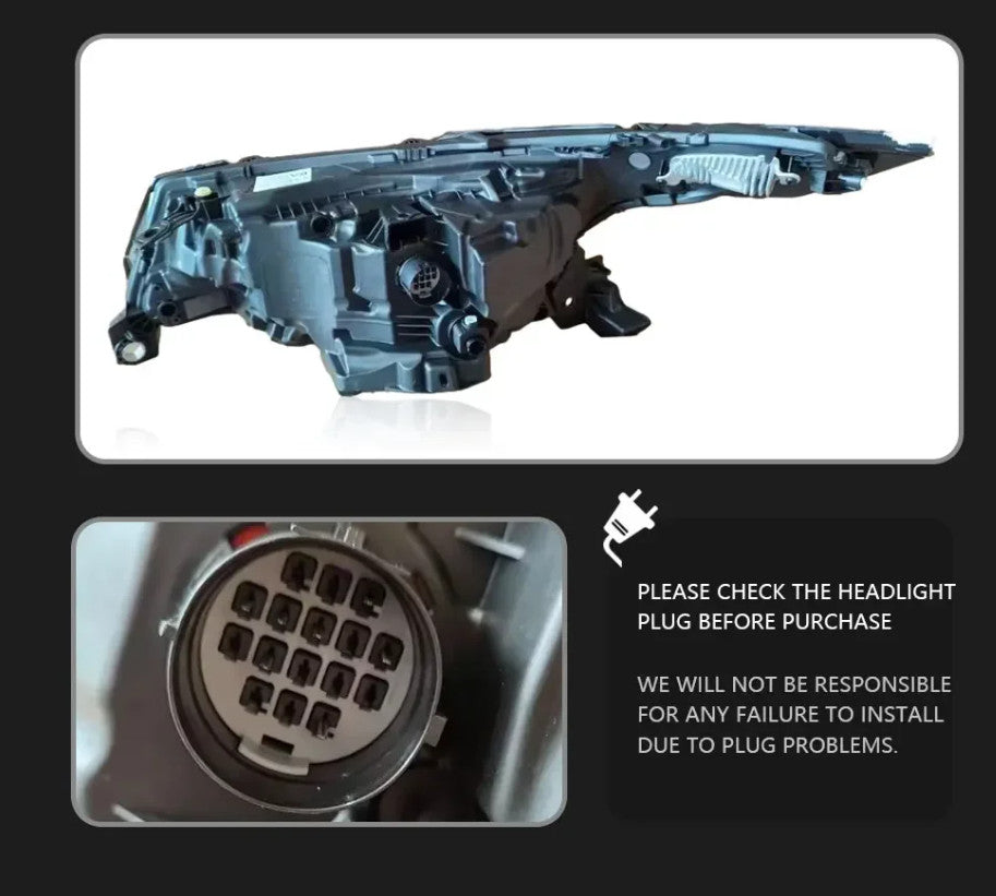 TYPY Pair Land Rover Discovery 5 2017-2020 LED DRL Dynamic Headlights LHD