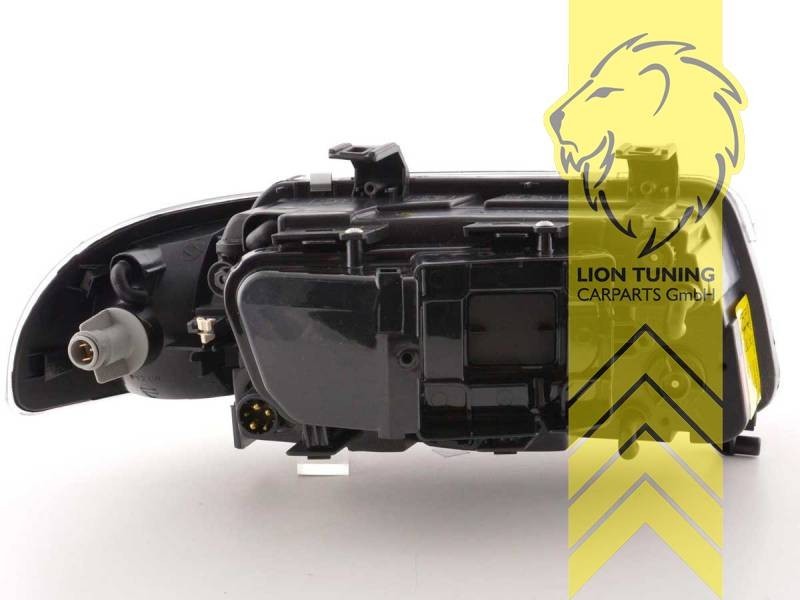 LT Pair LED DRL Halo Headlights Audi A4 B5 8D 94-98 Sedan Avant black