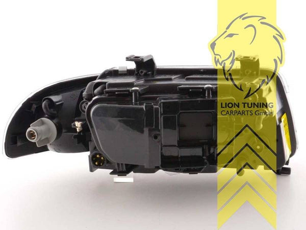 LT Pair LED DRL Halo Headlights Audi A4 B5 8D 94-98 Sedan Avant black