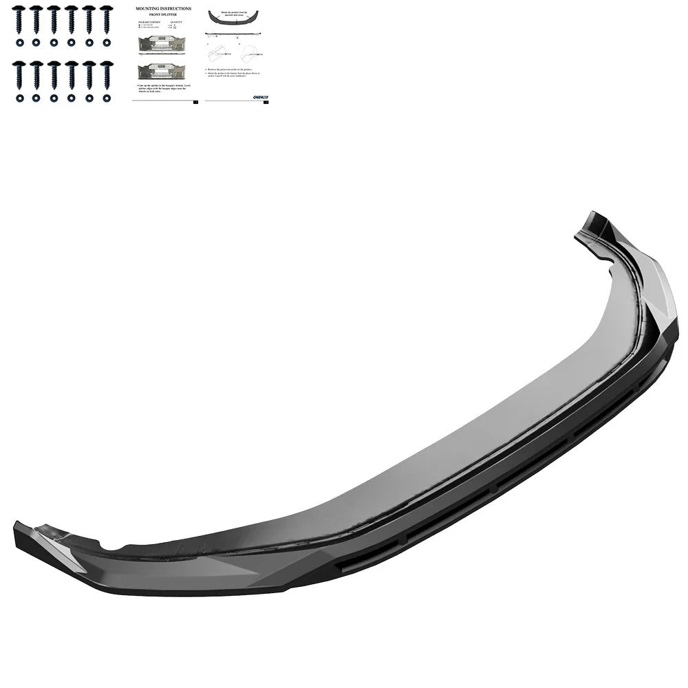 OW Front Bumper Lip Splitter Valance VW Tayron R-Line Mk1 2025+ Gloss Black