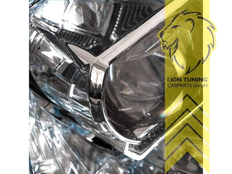 LT LED DRL Lightbar Halo Ring Headlights Mini Cooper JCW Mini F56 14+ chrome LHD